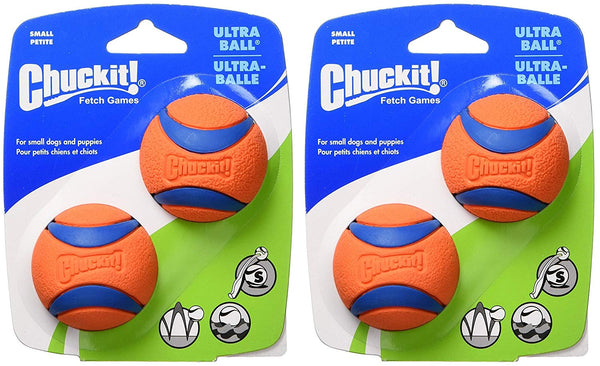 Chuckit! Ultra Ball 2" Small Dog Toy - 2 Pack