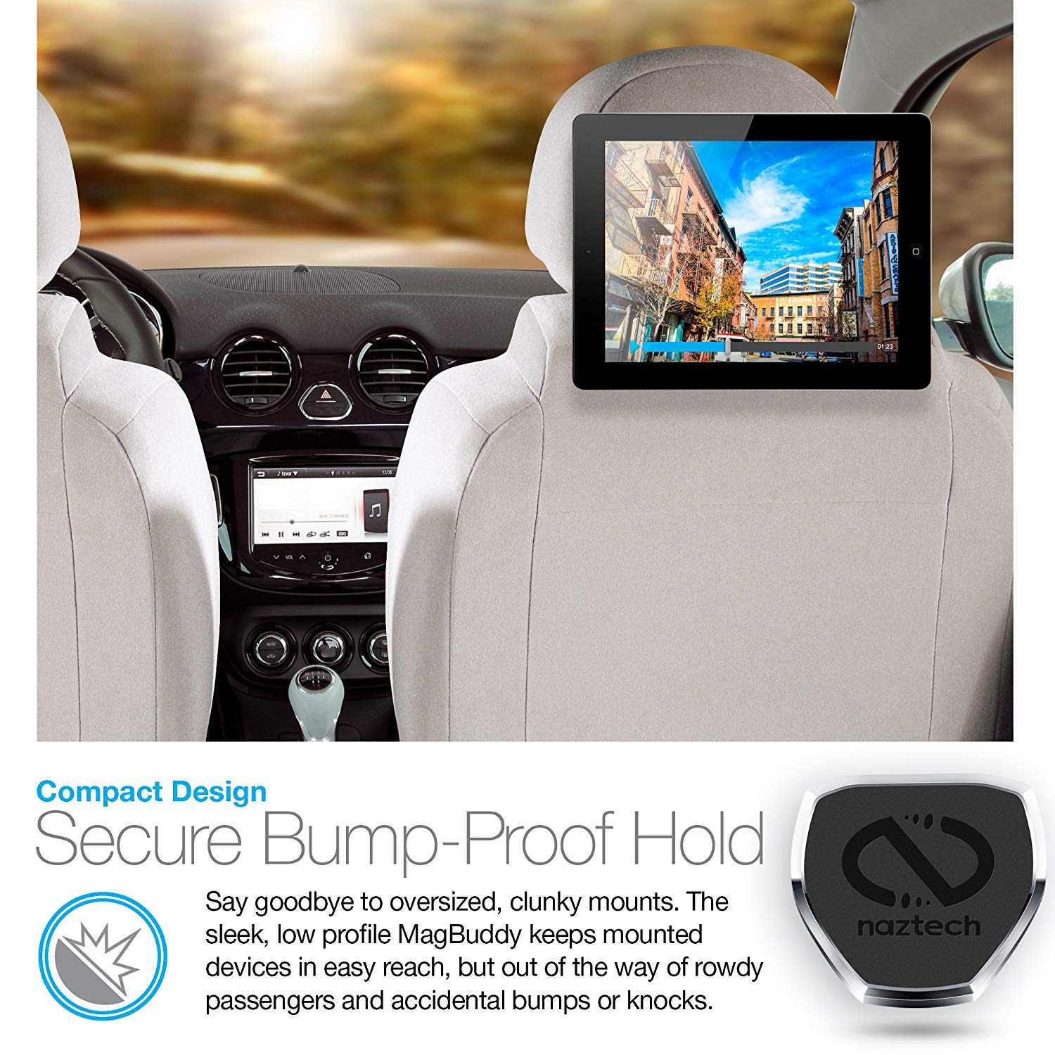 Naztech MagBuddy Headrest Mobile/Cellular Device Mount