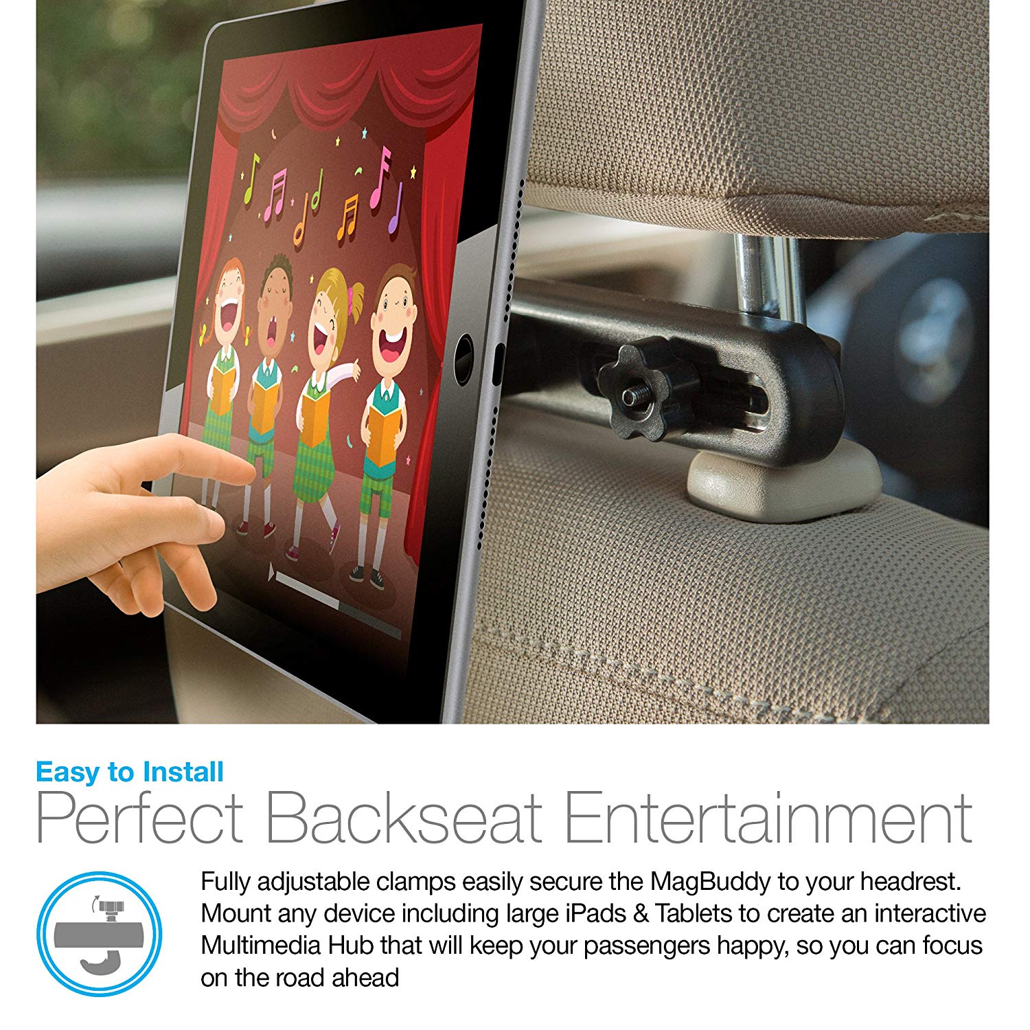 Naztech MagBuddy Headrest Mobile/Cellular Device Mount