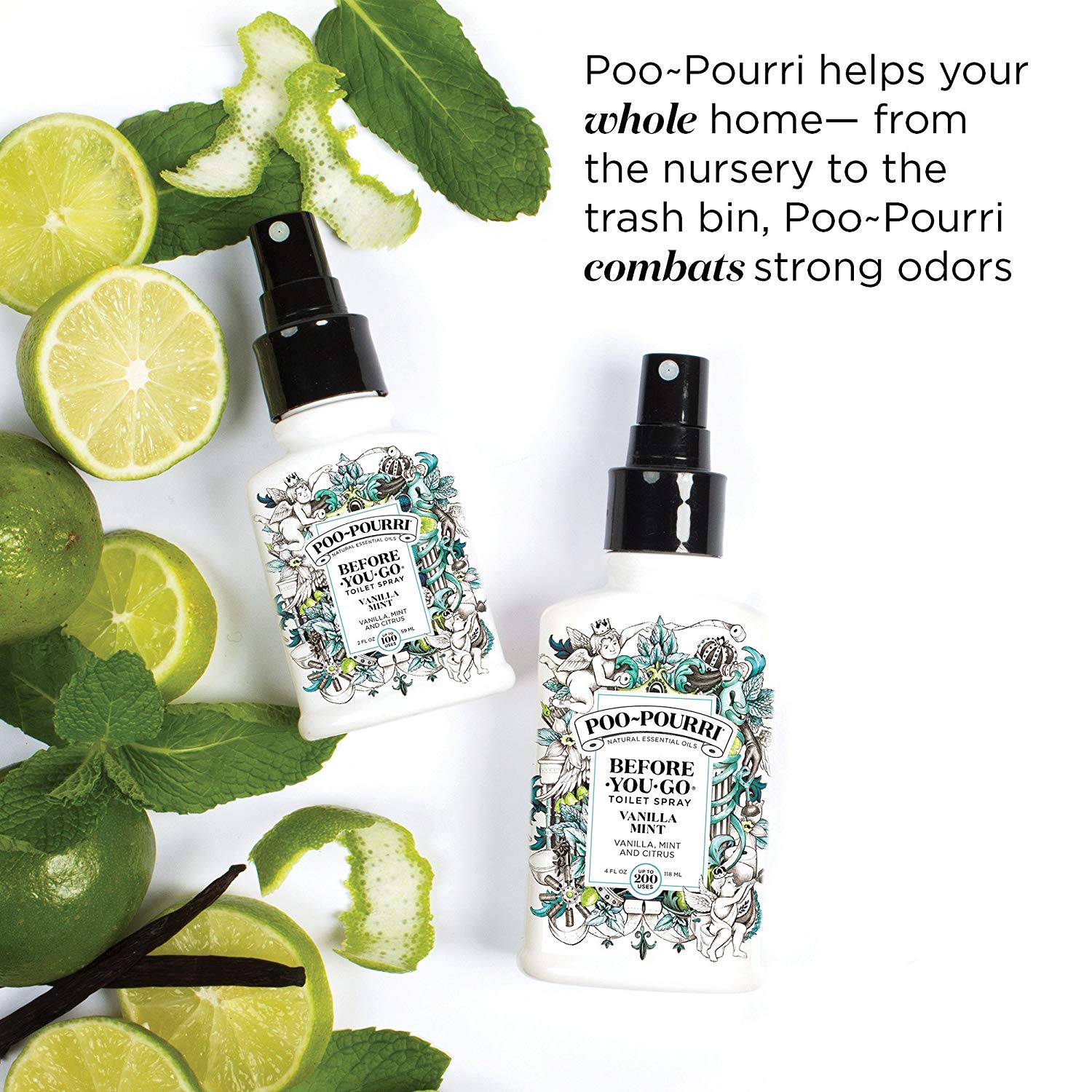 Poo~Pourri Before-You-Go Vanilla Mint Scent Toilet Spray - 0.34 oz.