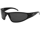 Gatorz Eyewear Wraptor Black/Smoked Polarized Sunglasses