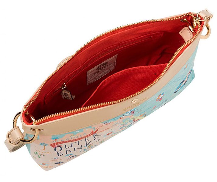Spartina 449 Greetings From Map Crossbody - Outer Banks