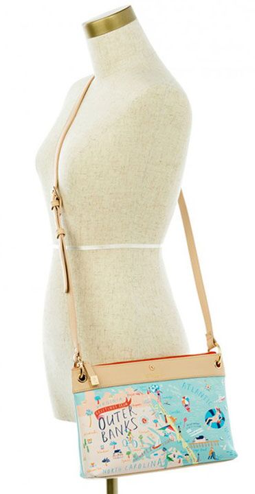 Spartina 449 Greetings From Map Crossbody - Outer Banks