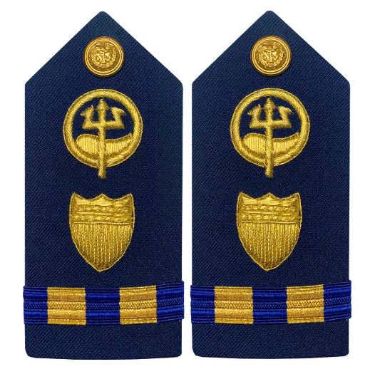 Vanguard Coast Guard Warrant Officer 2 Female Hard Shoulder Board: Marine Safety Response
