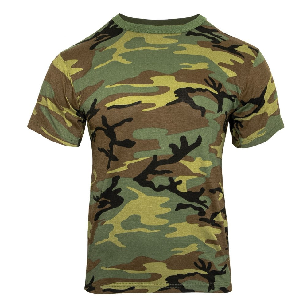 Rothco Mens Heavyweight Camo Short Sleeve T-Shirt