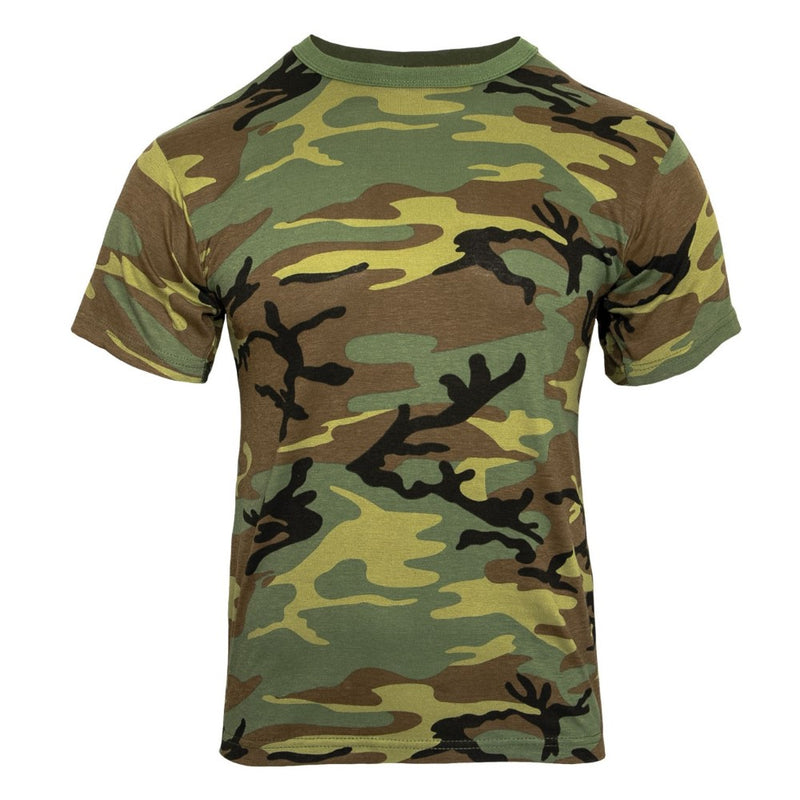 Rothco Mens Heavyweight Camo Short Sleeve T-Shirt