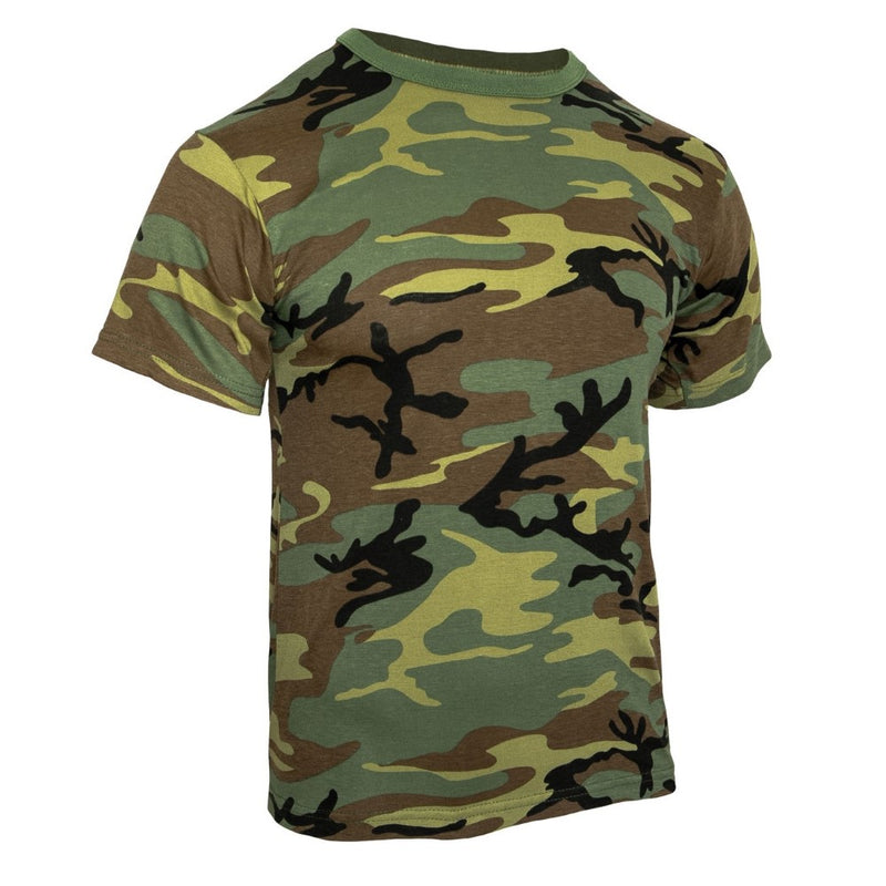 Rothco Mens Heavyweight Camo Short Sleeve T-Shirt