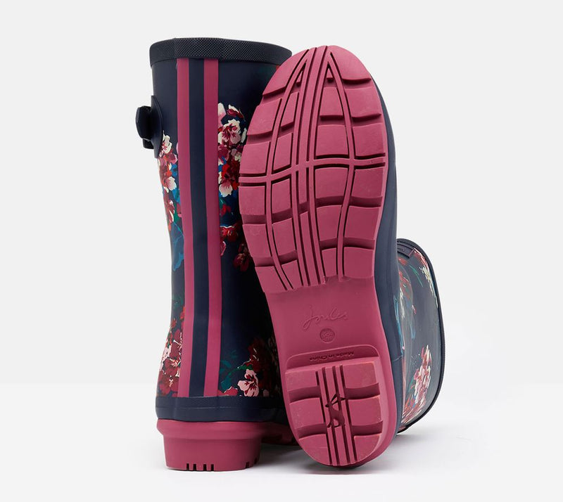 Joules Womens Molly Mid Height Printed Rain Boots