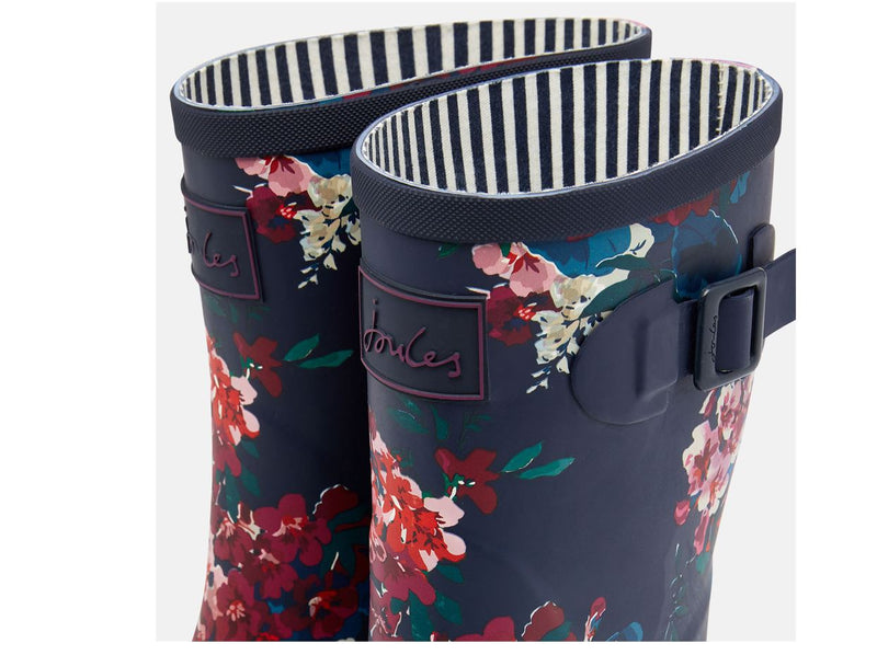 Joules Womens Molly Mid Height Printed Rain Boots