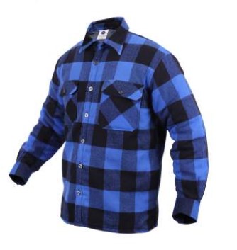 Rothco Mens Extra Heavyweight Buffalo Plaid Sherpa Lined Flannel Shirt - Size 2XL
