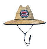 Hook & Tackle Mens Jaws Lifeguard Stretch Fit Premium Straw Fishing Hat