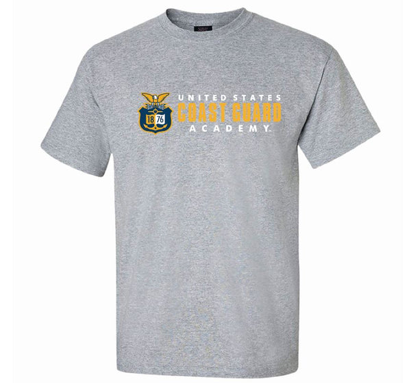 Coast Guard Academy Mens Signature Logo Short Sleeve T-Shirt