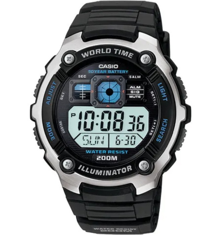 Casio Mens AE2000W-1AV Classic Watch