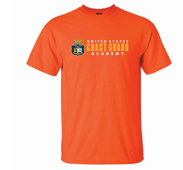 Coast Guard Academy Mens Signature Logo Short Sleeve T-Shirt