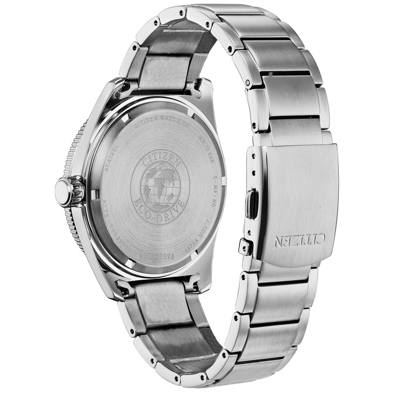 Citizen Mens Brycen Eco-Drive Watch - Silver-Tone Stainless Steel Bracelet