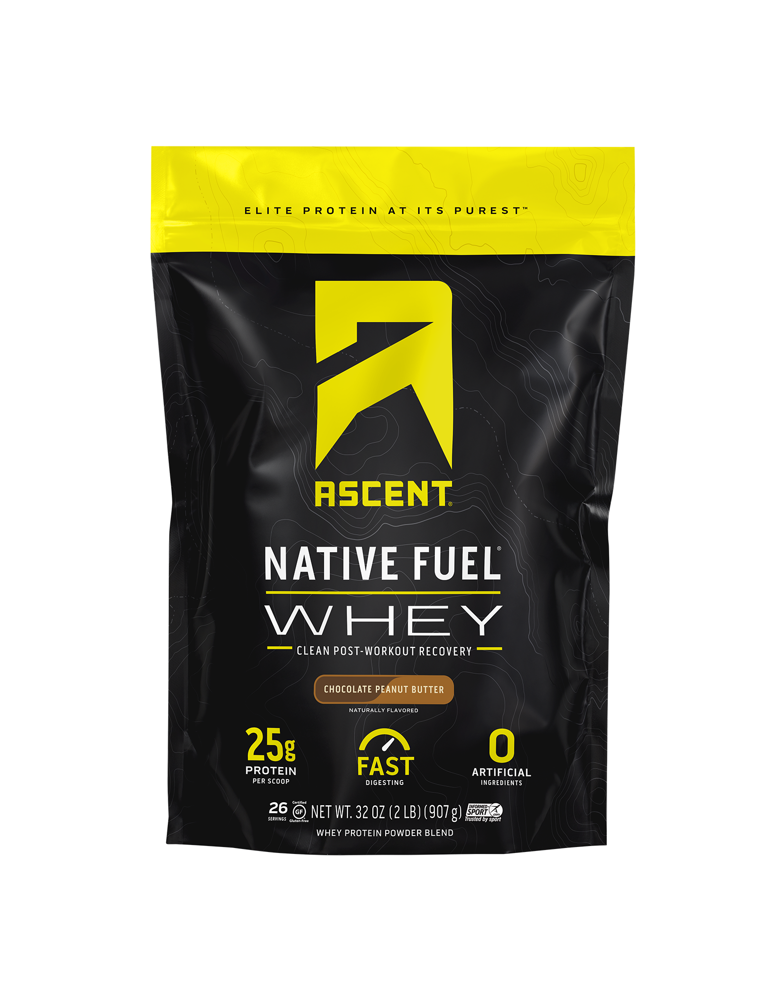 Ascent Native Fuel Whey Protein Powder - Chocolate Peanut Butter - 2lb.