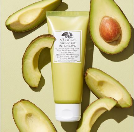 Origins Drink Up Intensive Overnight Hydrating Mask With Avocado & Glacier Water - 2.5 oz.