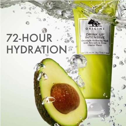 Origins Drink Up Intensive Overnight Hydrating Mask With Avocado & Glacier Water - 2.5 oz.