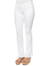 Democracy Womens  "Ab"solution Itty Bitty Boot White Jeans