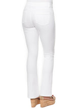 Democracy Womens  "Ab"solution Itty Bitty Boot White Jeans