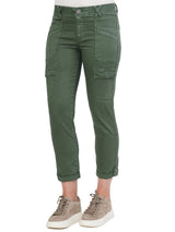 Democracy Womens "Ab"solution High Rise Roll Cuff Cargo Pocket Utility Pant