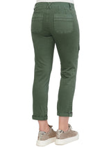 Democracy Womens "Ab"solution High Rise Roll Cuff Cargo Pocket Utility Pant