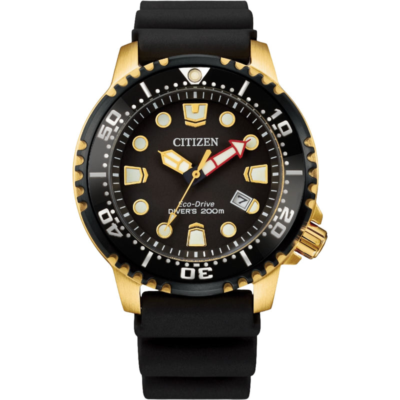 Citizen Mens Promaster Diver Eco-Drive - Black Polyurethane Strap