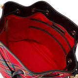 Dooney & Bourke Tartan Drawstring Handbag