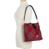 Dooney & Bourke Tartan Drawstring Handbag