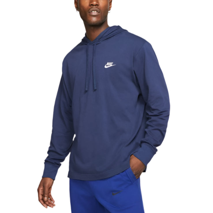 Nike Mens Sportswear Club Jersey Pullover Hoodie Sweatshirt