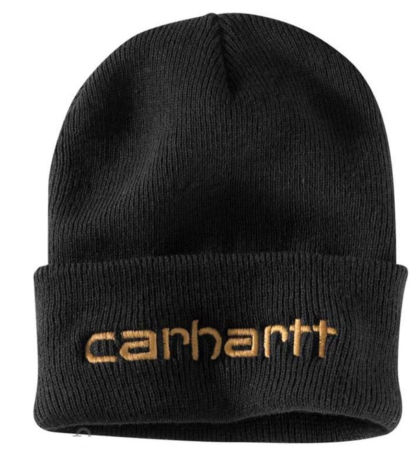 carhartt Mens Knit Insulated Logo Graphic Cuffed Beanie