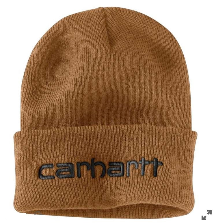 carhartt Mens Knit Insulated Logo Graphic Cuffed Beanie