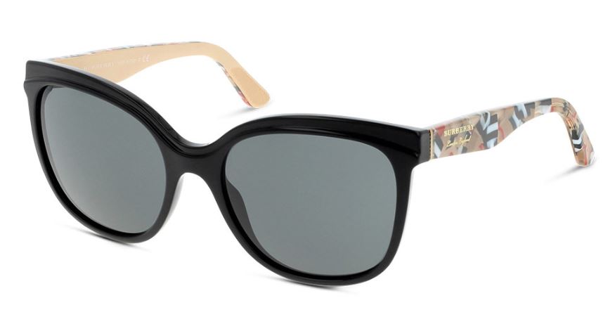 Burberry Butterfly Non-Polarized Sunglasses - Black/Gray