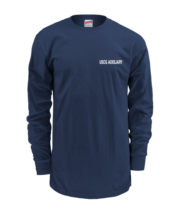 Coast Guard Auxiliary Embroidered 2019 Long Sleeve T-Shirt