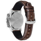 Citizen Mens Brycen Eco-Drive Watch - Brown Leather Strap