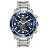 Citizen Mens Promaster Diver Eco-Drive - Silver Tone Stainless Steel Bracelet