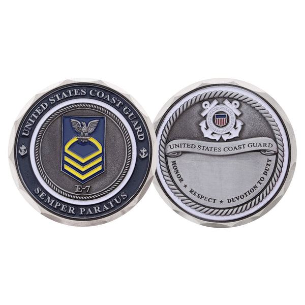 Coast Guard Challenge Coin - Chief Petty Officer Engravable