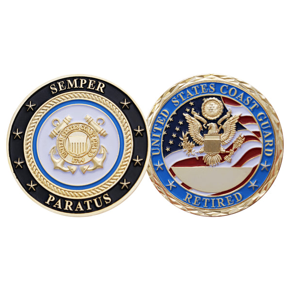 Coast Guard Challenge Coin - Retired
