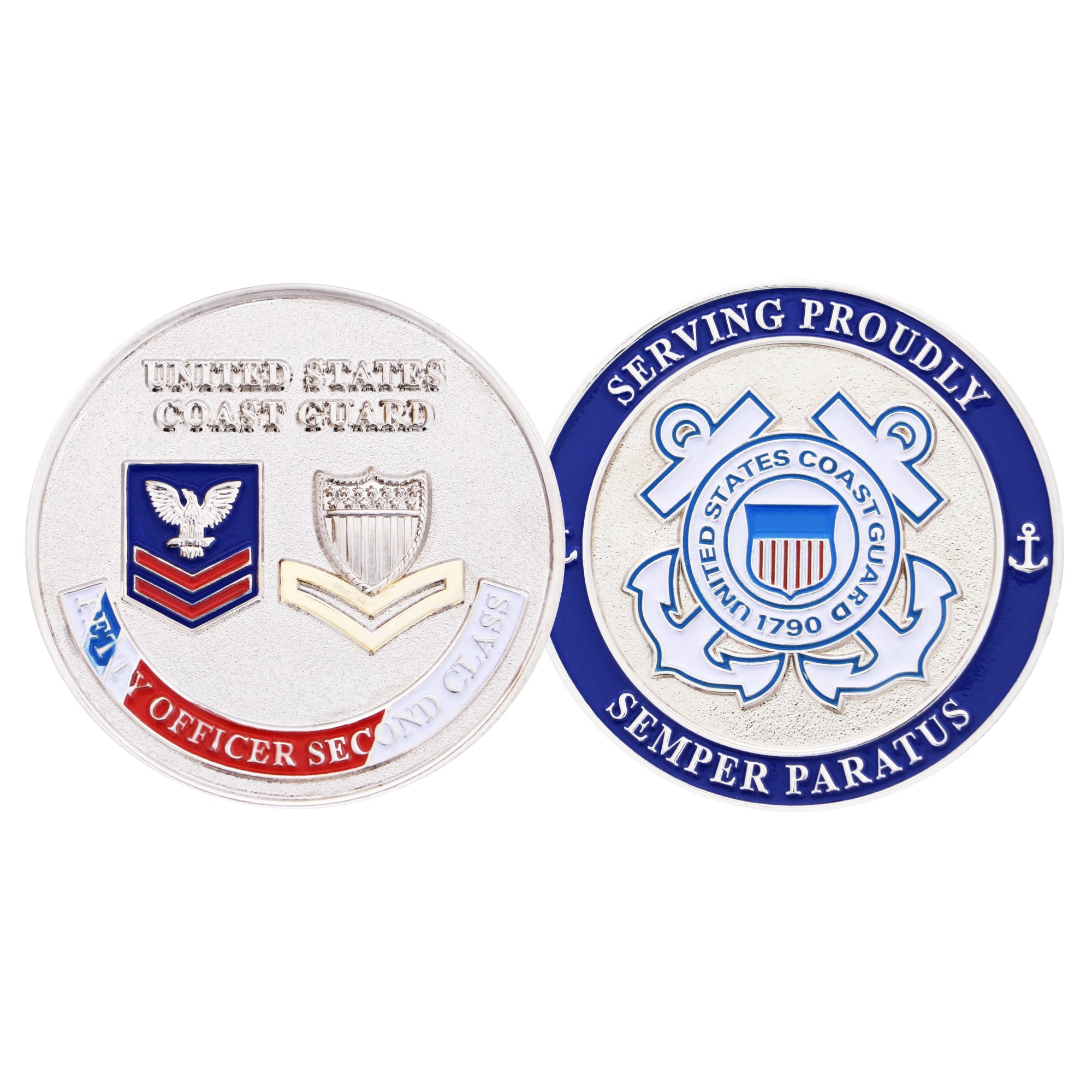 Coast Guard Challenge Coin - Petty Officer 2nd Class