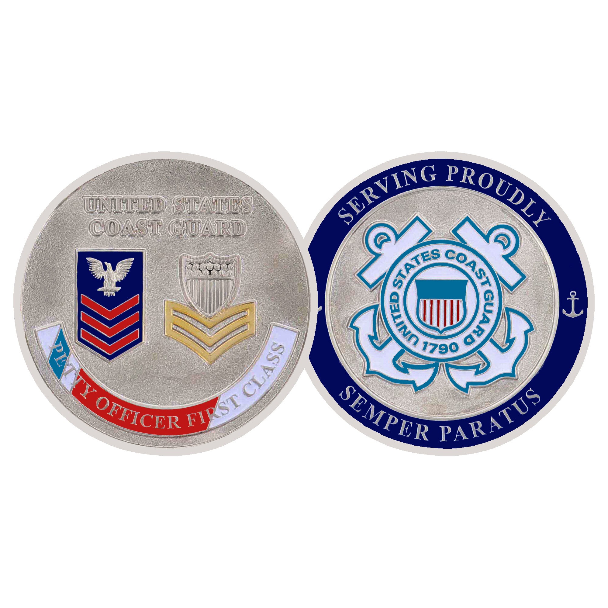 Coast Guard Challenge Coin - Petty Officer 1st Class