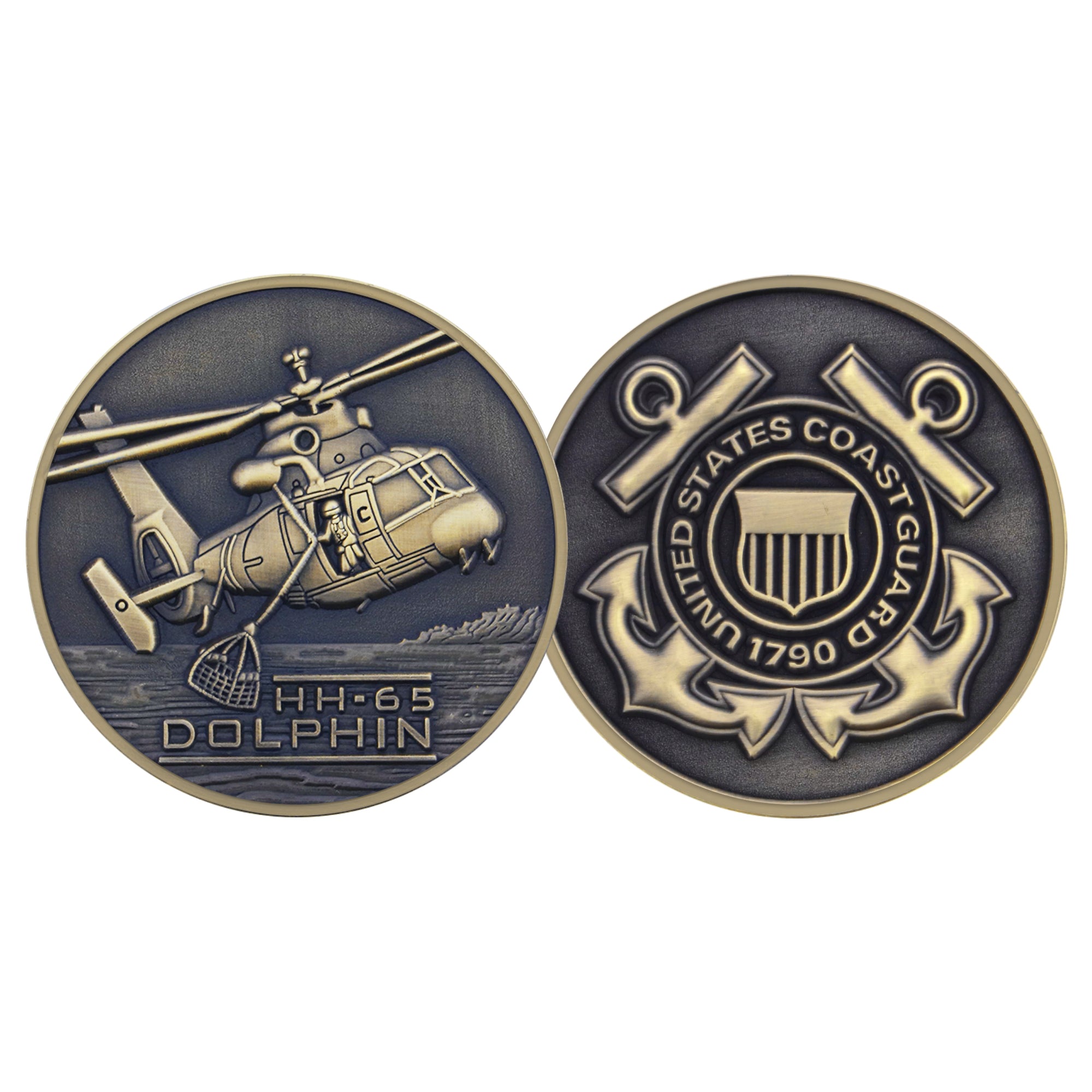 Coast Guard Challenge Coin - HH-65 Dolphin