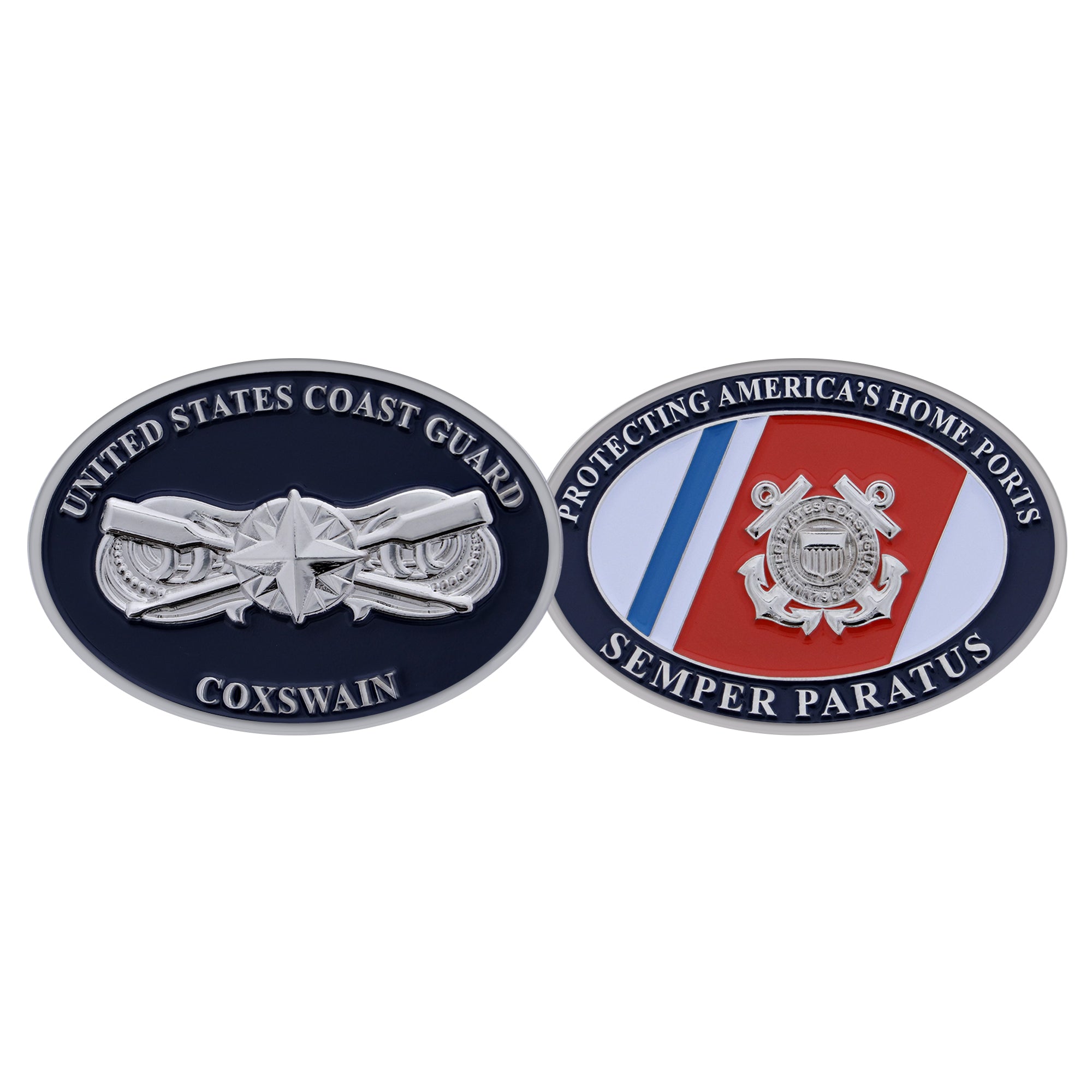 Coast Guard Challenge Coin - Coxswain