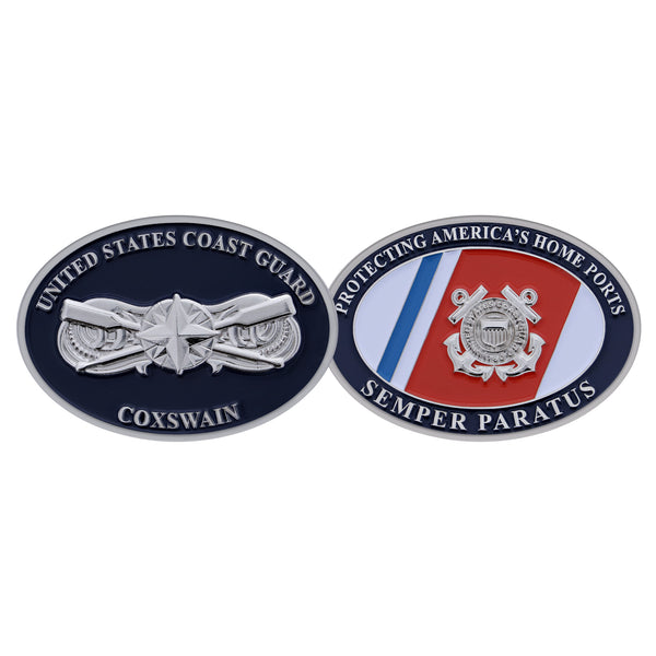 Coast Guard Challenge Coin - Coxswain