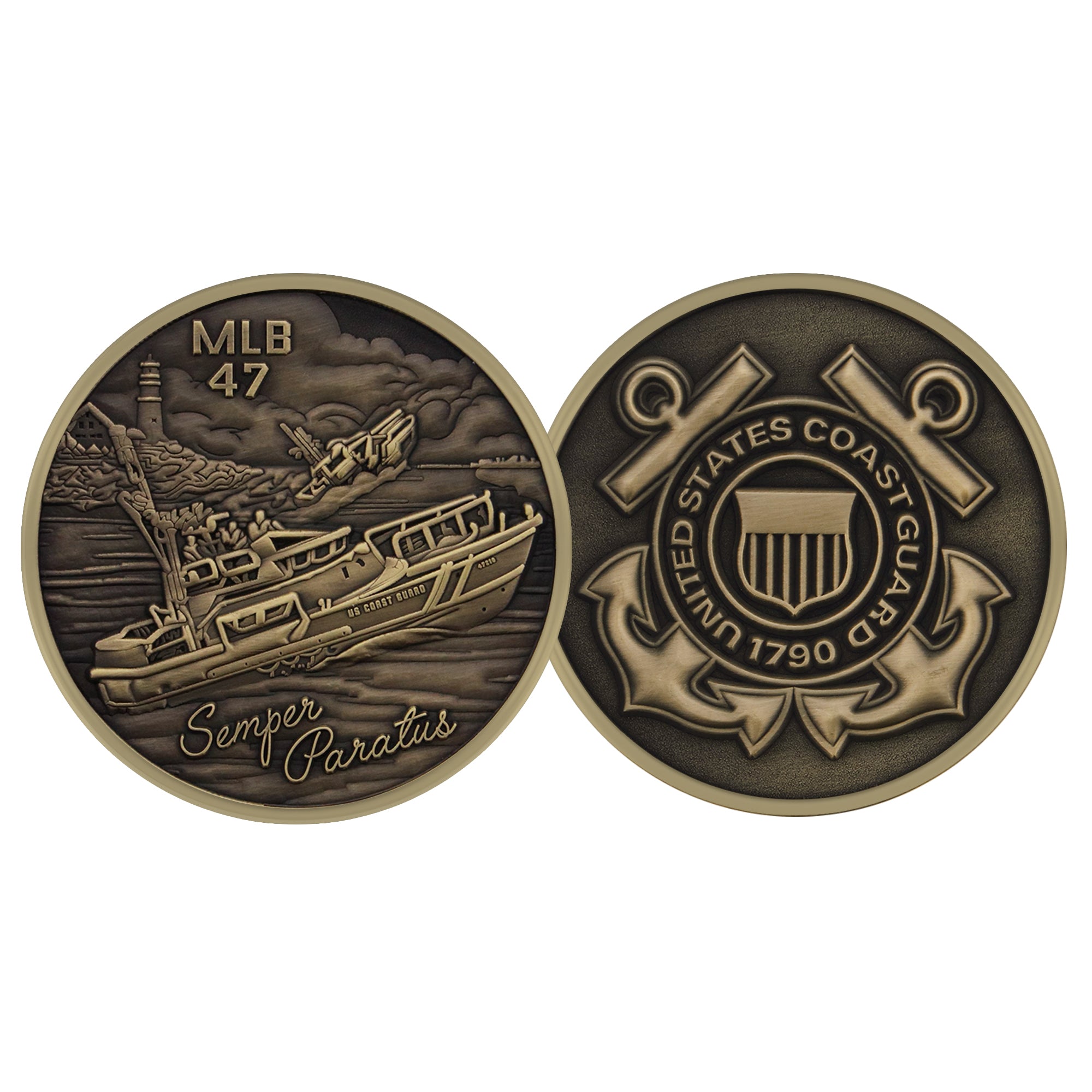 Coast Guard Challenge Coin - Motor Patrol Life Boat 47