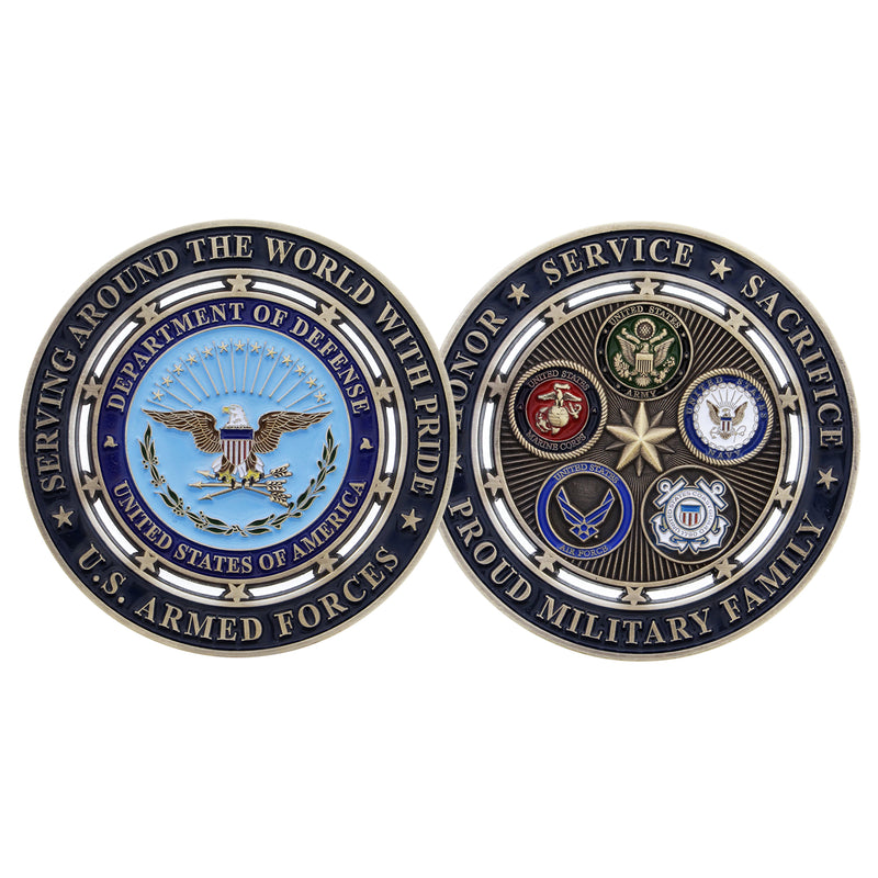 Challenge Coin - Proud Military Family