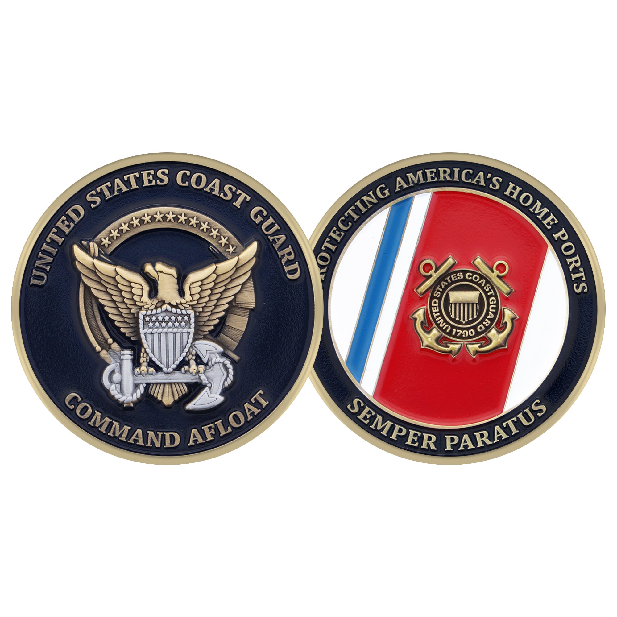 Coast Guard Challenge Coin - Command Afloat