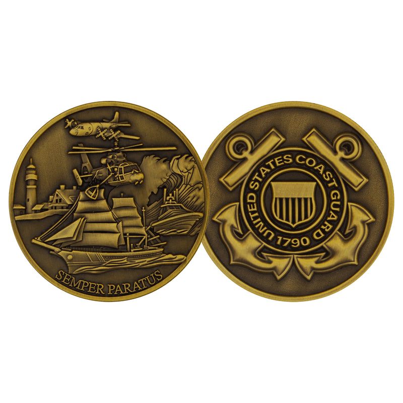 Coast Guard Challenge Coin - Coast Guard Theme