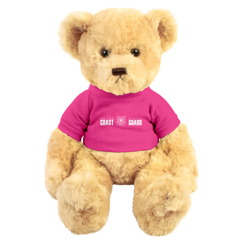 Coast Guard Plush - Dexter Bear - Hot Pink Tee – ShopCGX