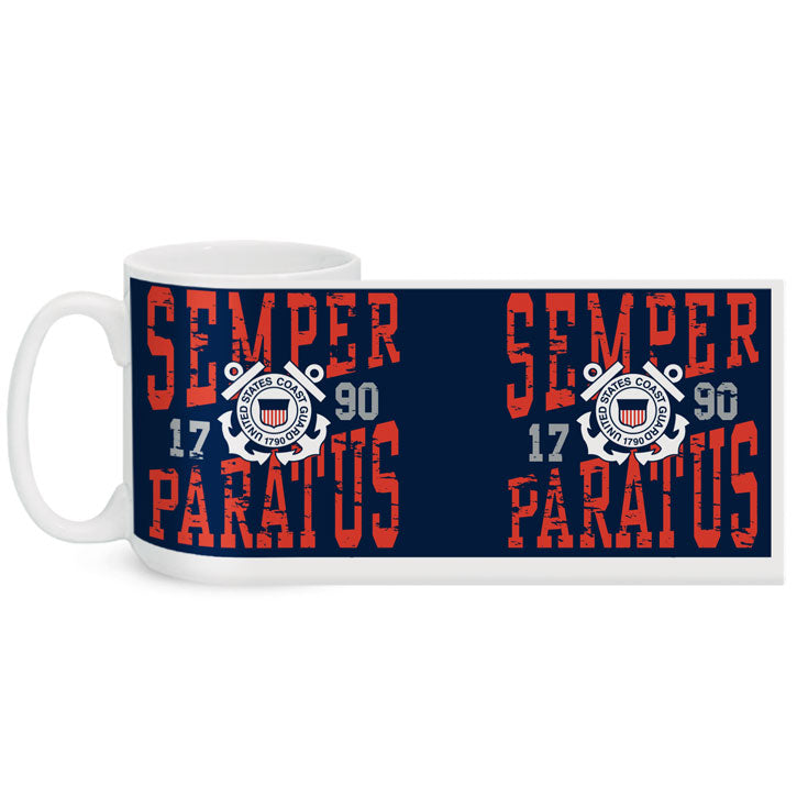 Coast Guard Mug - Semper Paratus Distressed