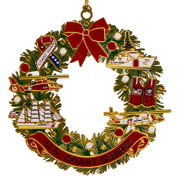 Coast Guard ChemArt Ornament - Wreath